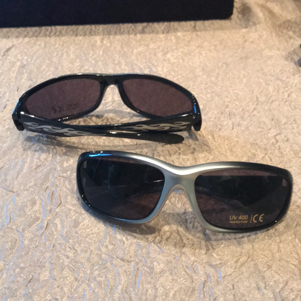 Boys Silver Flame Sunglasses